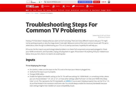 rtc tv troubleshooting